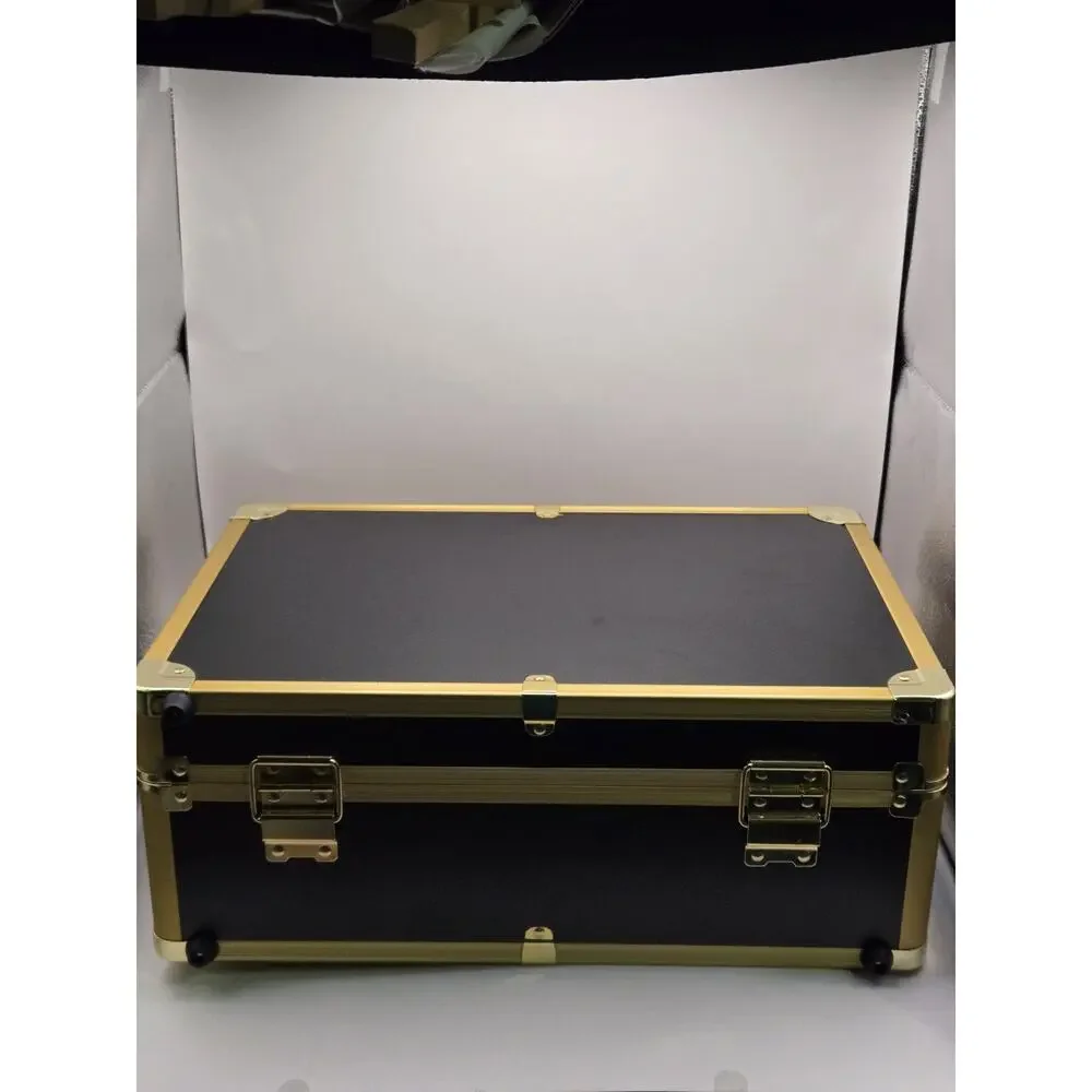 Professional Barber Tool Carrying Case Organizer w/ Locks – Black/Gold